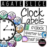 Clock Labels- Agate Classroom Decor