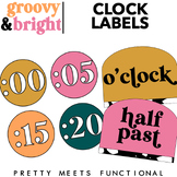 Clock Labels - Classroom Decor - Telling Time - Math