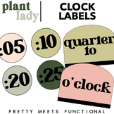 Clock Labels - Classroom Decor - Telling Time - Math
