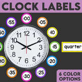 Clock Labels for Telling Time - Clock Decor to Support Stu