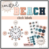 Clock Labels >> Coastal Beach Collection