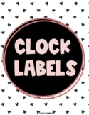 Clock Labels - Disney Theme