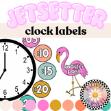 Clock Labels // Jetsetter✈️ // Palm Springs Themed Classro
