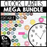 Clock Labels | Multiple Themes - Editable!