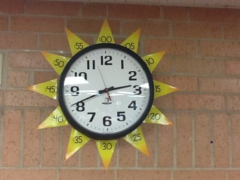Preview of Clock Labels Numbers for Sun FREE