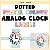 Clock Labels l DOTTED PASTEL l Colour Decor
