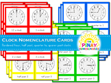 Clock Learning 3 Part Cards with Borders