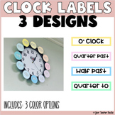 Clock Numbers | Time Labels for Classroom Clock