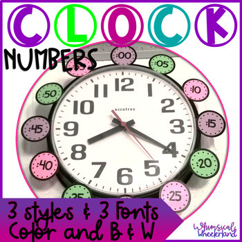 Preview of Clock Numbers for Telling Time