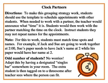 Preview of Clock Partners: Planned Random Grouping Strategy