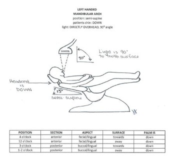 Preview of Clock Positions for Right and Left Handed Clinicians