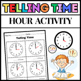 Clock Printable Telling Time Activities worksheets / Hour.