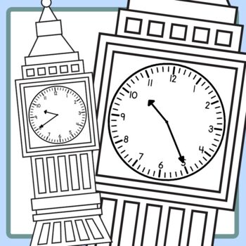 clock tower clipart