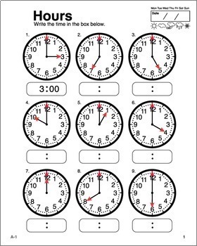 Clock Work Bundle by Donald's English Classroom | TpT