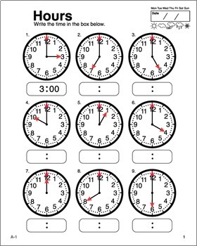 clock worksheets by donalds english classroom tpt