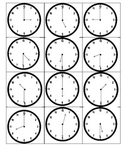 Clock go-fish memory French