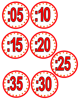 Preview of Clock minute labels