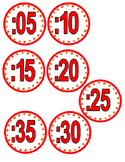 Clock minute labels