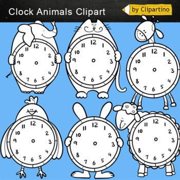 Preview of Blank Clock Clip art/ Clocks Telling Time Clip Art/ Templates 1