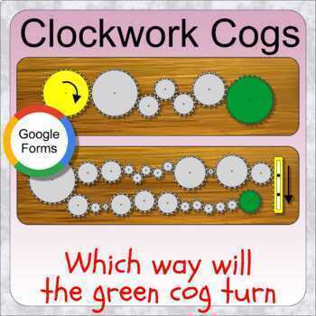 Preview of Clockwork Cogs (Google forms digital distance learning)