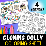 Cloning Dolly the Sheep Genetic Engineering Coloring Sheet