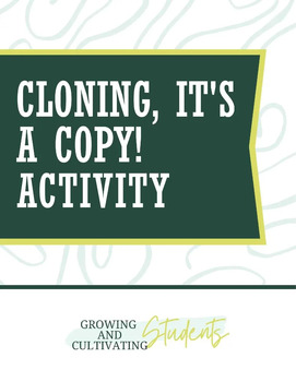 Preview of Cloning! It's a copy! Activity Packet