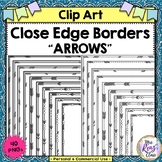 Close Edge Borders Arrows Blackline  (40 PNG Borders)