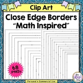 Close Edge Borders Inspired by Math Shapes - Math Borders 