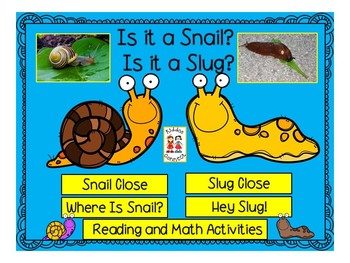 Preview of Close Informational Reading - Snails and Slugs with Activities
