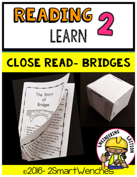 Preview of Close Read- Bridges with STEM activity