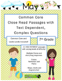 May 7th - Close Read & Comprehension Passages w/Complex Questions