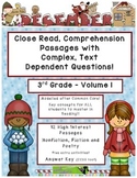 December 3rd  Common Core Close Read Comprehension w/ Text