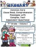 Jan. 4th- Close Read Comprehension Passages with Questions