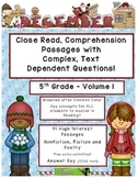 December 5th (V.1) Common Core Close Read Comprehension Te
