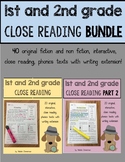 Close Reading 1st and 2nd Grade Comprehension Passages ***