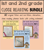 Close Reading 1st and 2nd Grade Comprehension Passages ***BUNDLE***