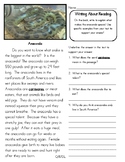 Close Reading 3rd, 4th, 5th, 6th Grade Non Fiction Reading Passages: Anaconda