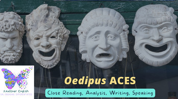 Preview of Close Reading/ACES Writing: Oedipus Rex Act 3 Scene 4 rubric peer editing RL10.1