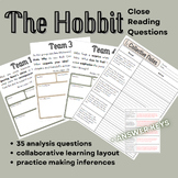 Close Reading Activities | The Hobbit | With Answer Keys