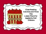 Close Reading Activities for Apples by Gail Gibbons