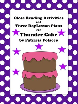 Thunder Cake Worksheets Teaching Resources Teachers Pay Teachers