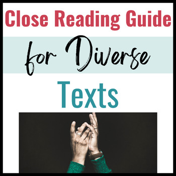 Preview of Close Reading Activity for Texts About Diversity and Inclusion