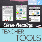 Close Reading Anchor Charts for Fiction and Nonfiction Texts