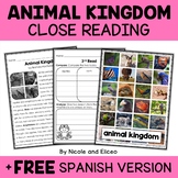 Animal Kingdom Close Reading Passage Activities