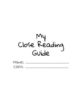 Preview of Close Reading & Annotation Guide