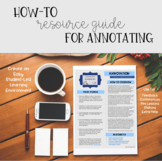 Close Reading Annotation Guide - with UDL video model