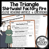 Triangle Shirtwaist Factory Fire Close Reading Article and