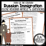 Eastern European Immigration Close Reading Article & Question Set