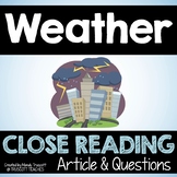 Close Reading Article: "Weather"