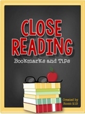 Close Reading Bookmarks & Tips